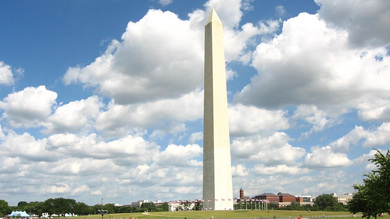 Washington Monument as one of iconic buildings in the U.S.