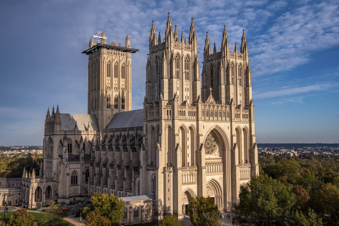 Washington National Cathedral as one of iconic buildings in the U.S.