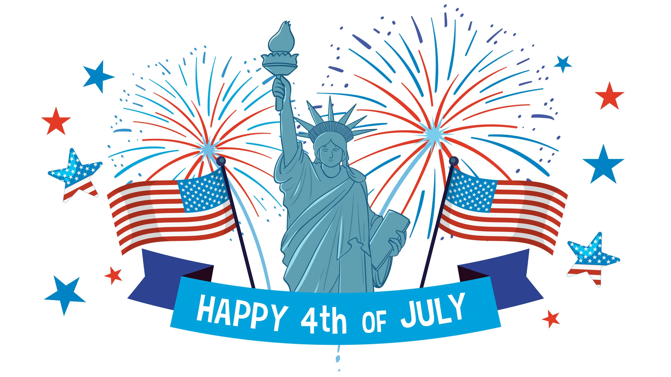 Hari libur paling besar di Amerika adalah Hari Kemerdekaan Amerika Serikat yang dirayakan setiap tanggal 4 Juli.